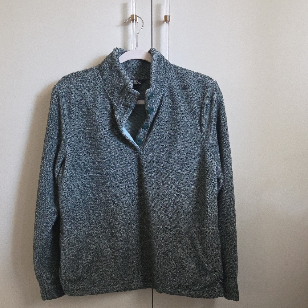 NEW!Eddie Bauer Dark Green Pullover With Pockets